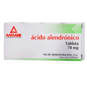 ACIDO ALENDRONICO AMSA, Acido Alendronico 70 mg, Tabletas c/4, 7501349020870