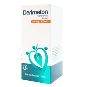 DERIMETON, Clorfenamina 50 mg, Jarabe 120 ml, 7501537101954