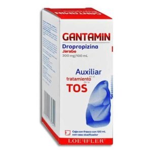 GANTAMIN, Dropropizina 300 mg, Jarabe 120 ml, 7502211789321