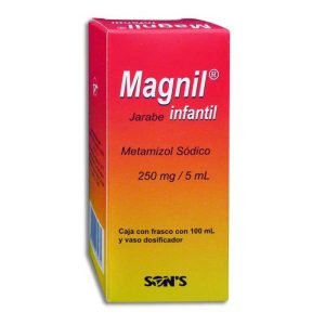 MAGNIL INFANTIL, Metamizol Sodico 5 g, Jarabe 100 ml, 7502001160231