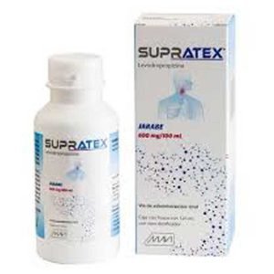SUPRATEX, Levodropropizina 600 mg, Jarabe 120 ml, 785118754259