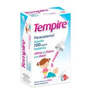 TEMPIRE, Paracetamol 100 mg, Solucion Gotas 30 ml, 780083142308