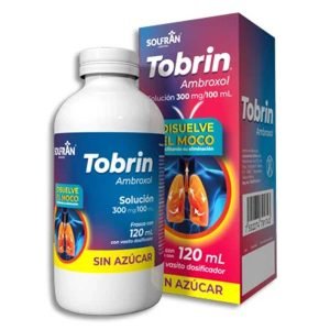 TOBRIN, Ambroxol 300 mg, Solucion 120 ml, 7502274791743