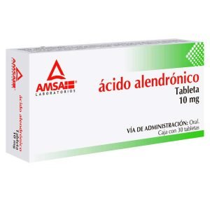 ACIDO ALENDRONICO AMSA, Acido Alendrónico 10 mg, Tabletas c/30, 7501349014190