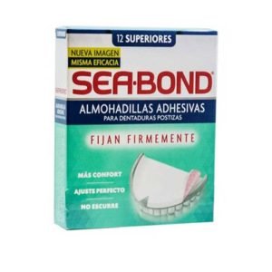 Sea-Bond Almohadillas Adhesivas, Almohadillas Adhesivas para Dentadura, 12 Piezas, 7501080161214