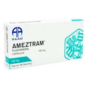 AMEZTRAM 100MG, Fluconazol 100 mg, Capsulas c/10, 7502224243247