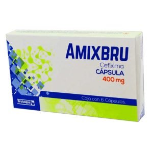 AMIXBRU, CEFIXIMA 400 MG, 6 CAPS, 7502208894687