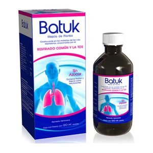 BATUK, Bugambilia 0.608 g, Gordolobo 0.6 g, Sauco 0.4 g, Tomillo 5 g, Solucion 120 ml, 7502259892236