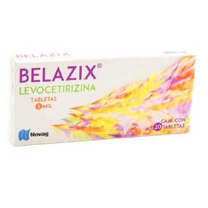 BELAZIX, Levocetirizina 5 mg, Tabletas c/20, 7501075722604