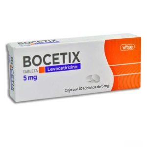 BOCETIX, Levocetirizina 5 mg, Tabletas c/10, 7501478316226