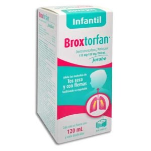 BROXTORFAN INFANTIL, Ambroxol 150 mg, Dextrometorfano 113 mg, Jarabe 120 ml, 7501573908036