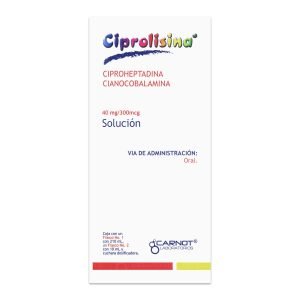 Ciprolisina Oral, CIPROHEPTADINA; CIANOCOBALAMINA, 220 ml Solución, 7501070903473