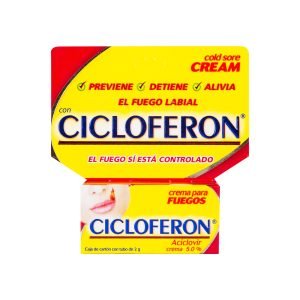 Cicloferon, 5.0% aciclovir, Caja con Tubo 2g, 7501299303047