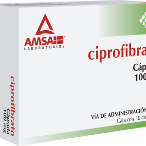CIPROFIBRATO AMSA, Ciprofibrato 100 mg, Capsulas c/30, No requiere receta