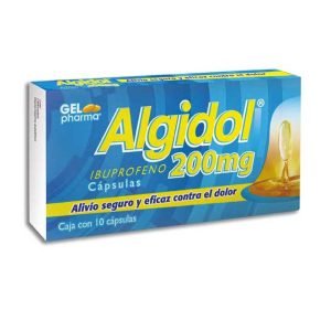 ALGIDOL, Ibuprofeno 200 mg, Capsulas c/10, 7502227424407