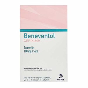 BENEVENTOL, Cefixima 100 mg, Suspension 50 ml, 7502009745737