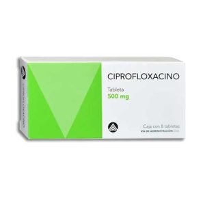CIPROFLOXACINO, Ciprofloxacino 500 mg, Tabletas c/8, 7502009743863
