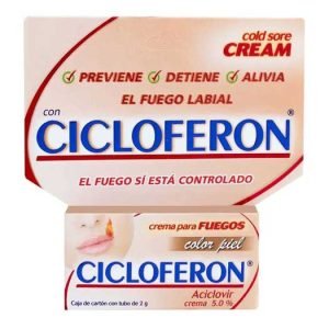 Cicloferon, Crema Color Piel, Caja con Tubo 2g, 7501299303085