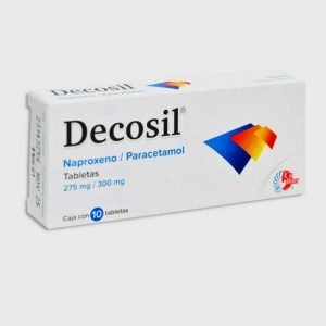 DECOSIL, Naproxeno 275 mg, Paracetamol 300 mg, Tabletas c/10, 780083141608