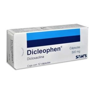 DICLEOPHEN, Dicloxacilina 500 mg, Capsulas c/12, 7502001163782