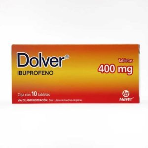 DOLVER, Ibuprofeno 400 mg, Tabletas c/10, 7503000422320