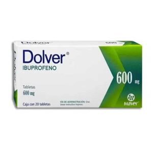 DOLVER, Ibuprofeno 600 mg, Tabletas c/10, 7502009747274