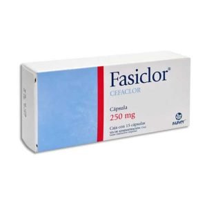 FASICLOR, Cefaclor 250 mg, Capsulas c/15, 7502009741456