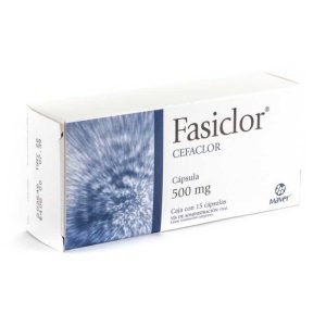 FASICLOR, Cefaclor 500 mg, Capsulas c/15, 7502009741425