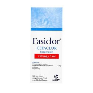 FASICLOR, Cefaclor 250 mg, Suspension 75 ml, 7502009741050