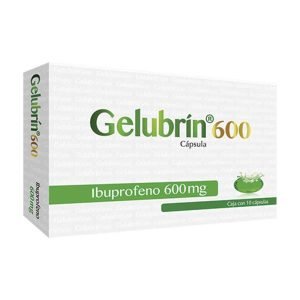 GELUBRIN, Ibuprofeno 600 mg, Capsulas c/10, 7503027446279