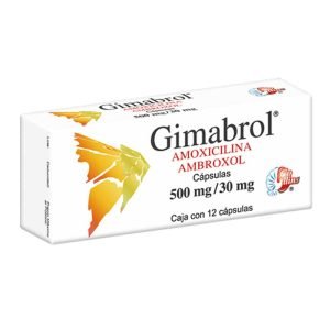 Gimabrol, Amoxicilina 500mg, Capsulas c/12, 780083141738