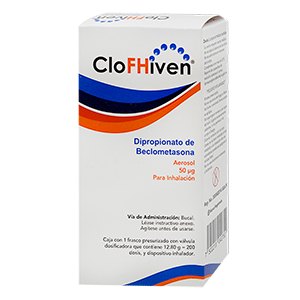 CLOFHIVEN 200 DOSIS, BECLOMETASONA, 250 MCG/12.80G, 7502213042806