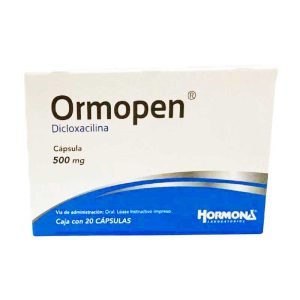 ORMOPEN, Dicloxacilina 500 mg, Capsulas c/20, 7501385490200