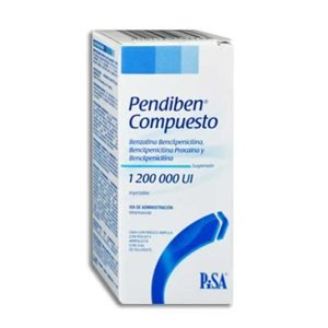 Pendiben compuesto, Bencilpenicilina Benzatina, Bencilpenicilina Procainica, Bencilpenicilina Sodica, Suspension Inyectable c/1,7501125106743