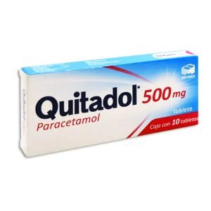 QUITADOL, Paracetamol 500 mg, Tabletas c/10, 7501573900443