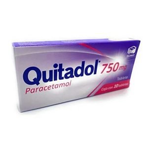 QUITADOL, Paracetamol 750 mg, Tabletas c/10, 7501573900269