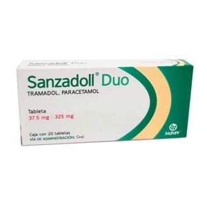 SANZADOLL DUO, Paracetamol 325 mg, Tramadol 37.5 mg, Tabletas c/20, 7502009746215