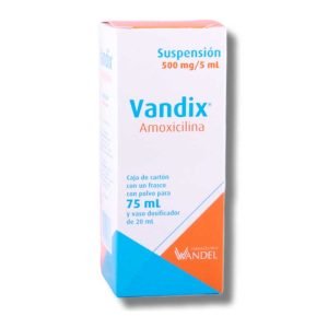 Vandix, Amoxicilina 500mg, Suspension 75 ml, 7503001007076