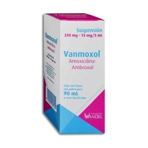 Vanmoxol, Amoxicilina 250mg, Suspension 90 ml, 7503001007205