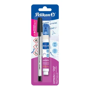 PELIKAN, Corrector con pluma, 1 Pieza + 1, 7501015216866