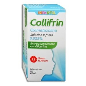 COLLIFRIN INFANTIL, Oximetazolina 25 mg, Solucion Nasal 20 ml, 780083144296