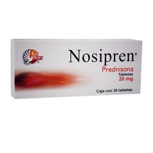 NOSIPREN 20MG, Prednisona 20 mg, Tabletas c/30, 780083142827