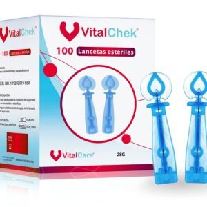 V-Chek Lancetas, Vitalcare, 100 Piezas, 614143495441