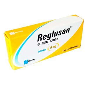 REGLUSAN, Glibenclamida 5 mg, Tabletas c/50, 7501075714739
