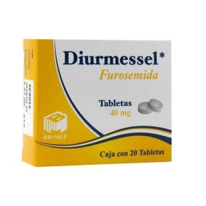 DIURMESSEL, Furosemida 40 mg, Tabletas c/20, 7501573900375