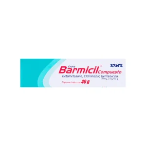 BARMICIL COMPUESTO, Betametasona 50 mg, Clotrimazol 1 g, Gentamicina 100 mg, Crema 40 g, 7502001166066