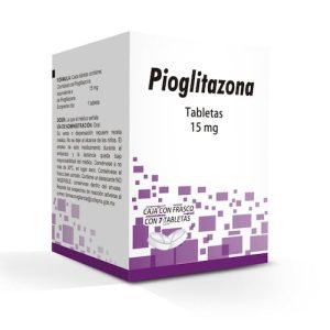 PIOGLITAZONA 15MG ULTRA, , Tabletas c/7, 7502216796737