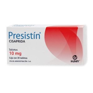 PRESISTIN 10MG, Cisaprida 10 mg, Tabletas c/30, 7503000422191