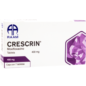 CRESCRIN, Moxifloxacino 400 mg, Tabletas c/7, 7502227877722