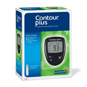 Contour Plus, Medidor Glucosa 5 Tiras, 1 Kit, No requiere receta